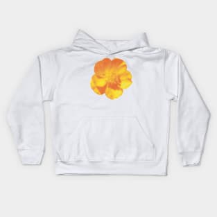 Golden Buttercup Flower Kids Hoodie